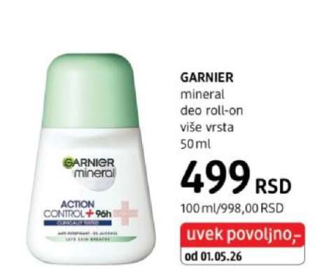 GARNIER mineral deo roll-on