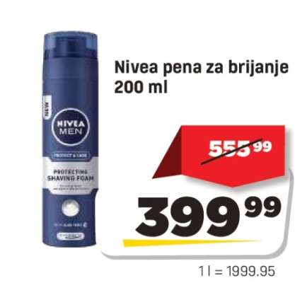 Nivea pena za brijanje 200 ml