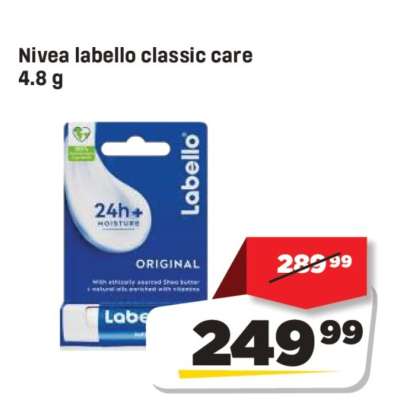 Nivea labello classic care 4.8 g