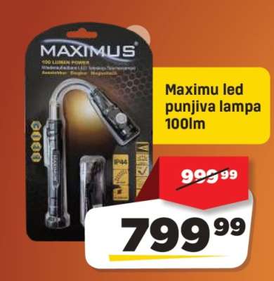 Maximu LED punjiva lampa 100lm