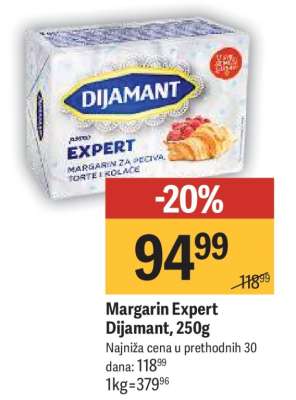 Margarin Expert Dijamant 250g