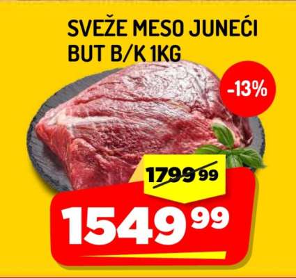 SVEŽE MESO JUNEĆI BUT B/K 1KG