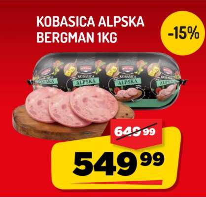KOBASICA ALPSKA BERGMAN 1kg