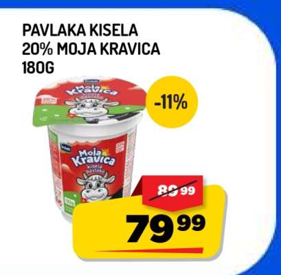 Pavlaka Kisela 20% Moja Kravica 180g