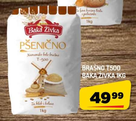Brašno T500 Baka Živka 1kg