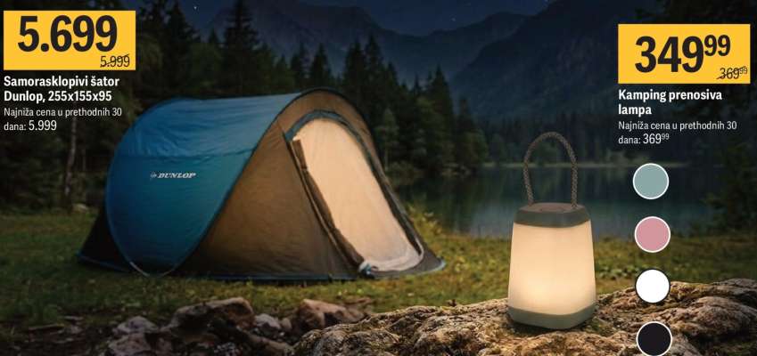 Kampings prenosiva lampa