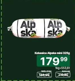 Kobasica Alpska mini 325g