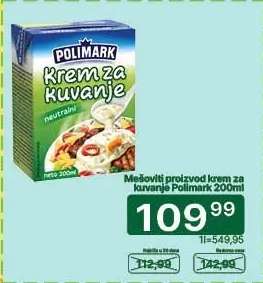 Mešoviti proizvod krem za kuvanje Polimark 200ml