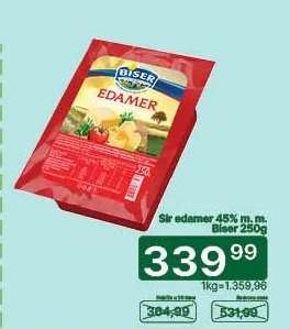Sir edamer 45% m. m. Biser 250g