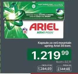 Kapsule za veš mountain spring Ariel 38 kom.