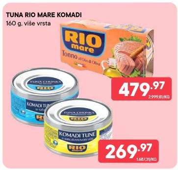 TUNA RIO MARE KOMADI