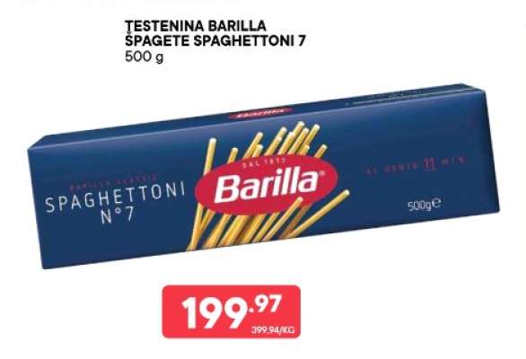 TESTENINA BARILLA SPAGETE SPAGHETTONI 7