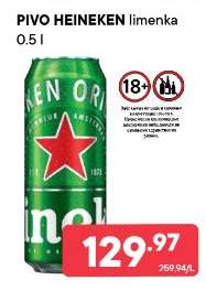 Pivo Heineken limenka