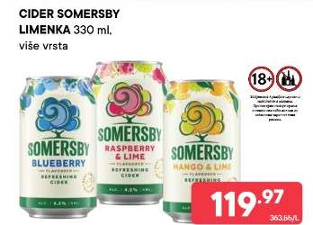 CIDER SOMERSBY LIMENKA 330 ml