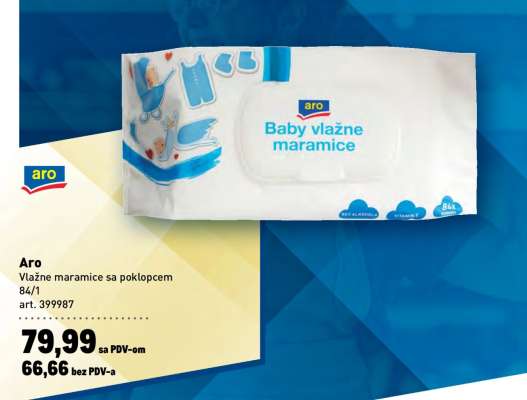 Aro Baby vlažne maramice