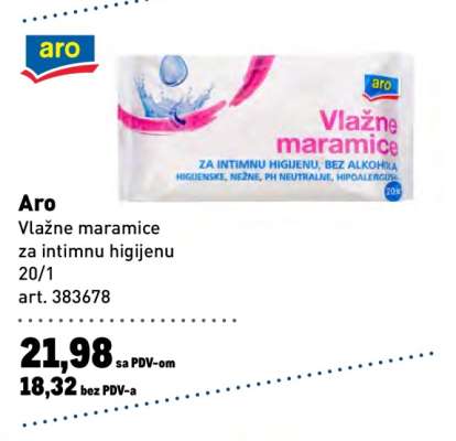 Aro Vlažne maramice