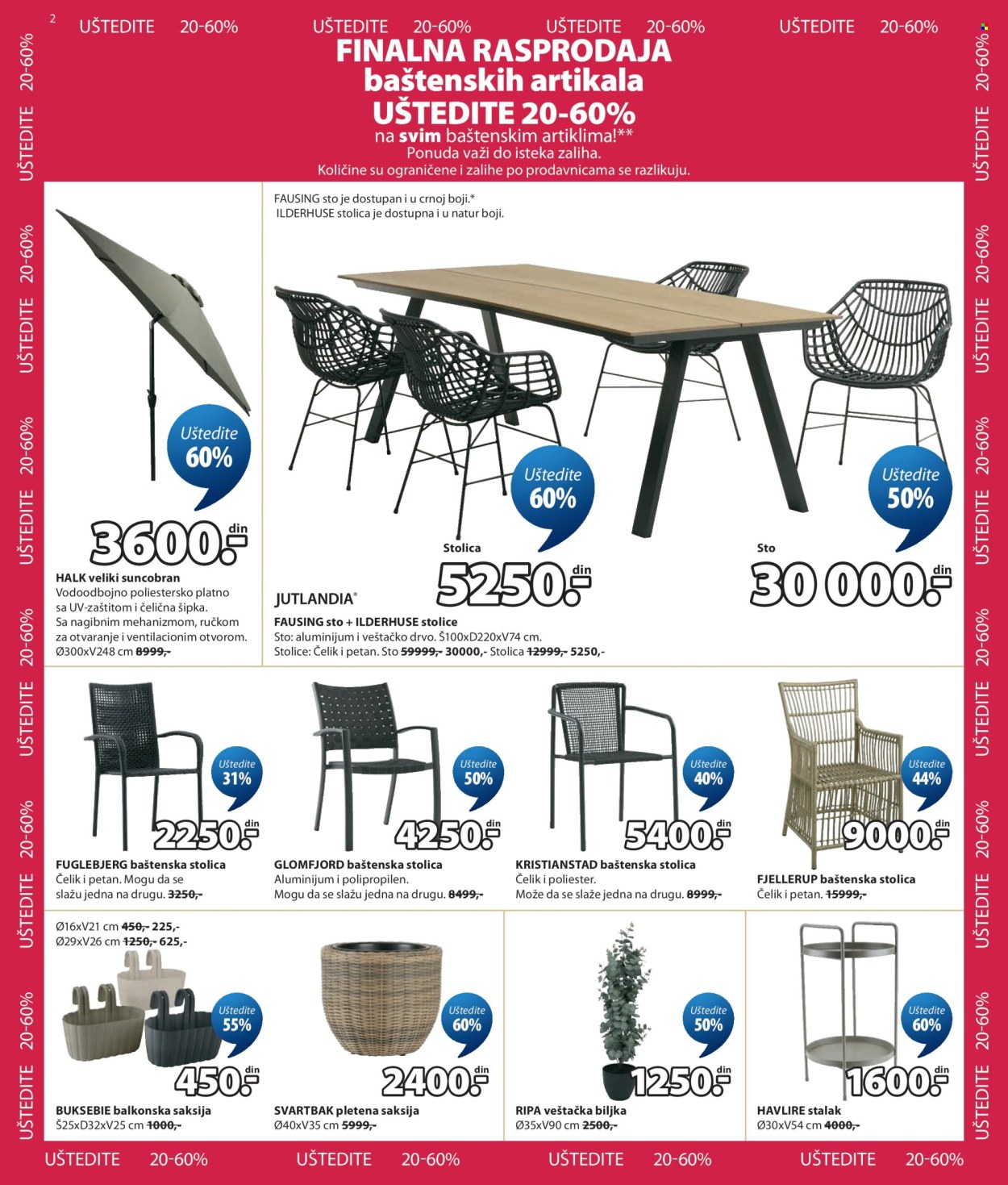 JYSK katalog  - 29.07.2026 - 01.09.2026. Stranica 2