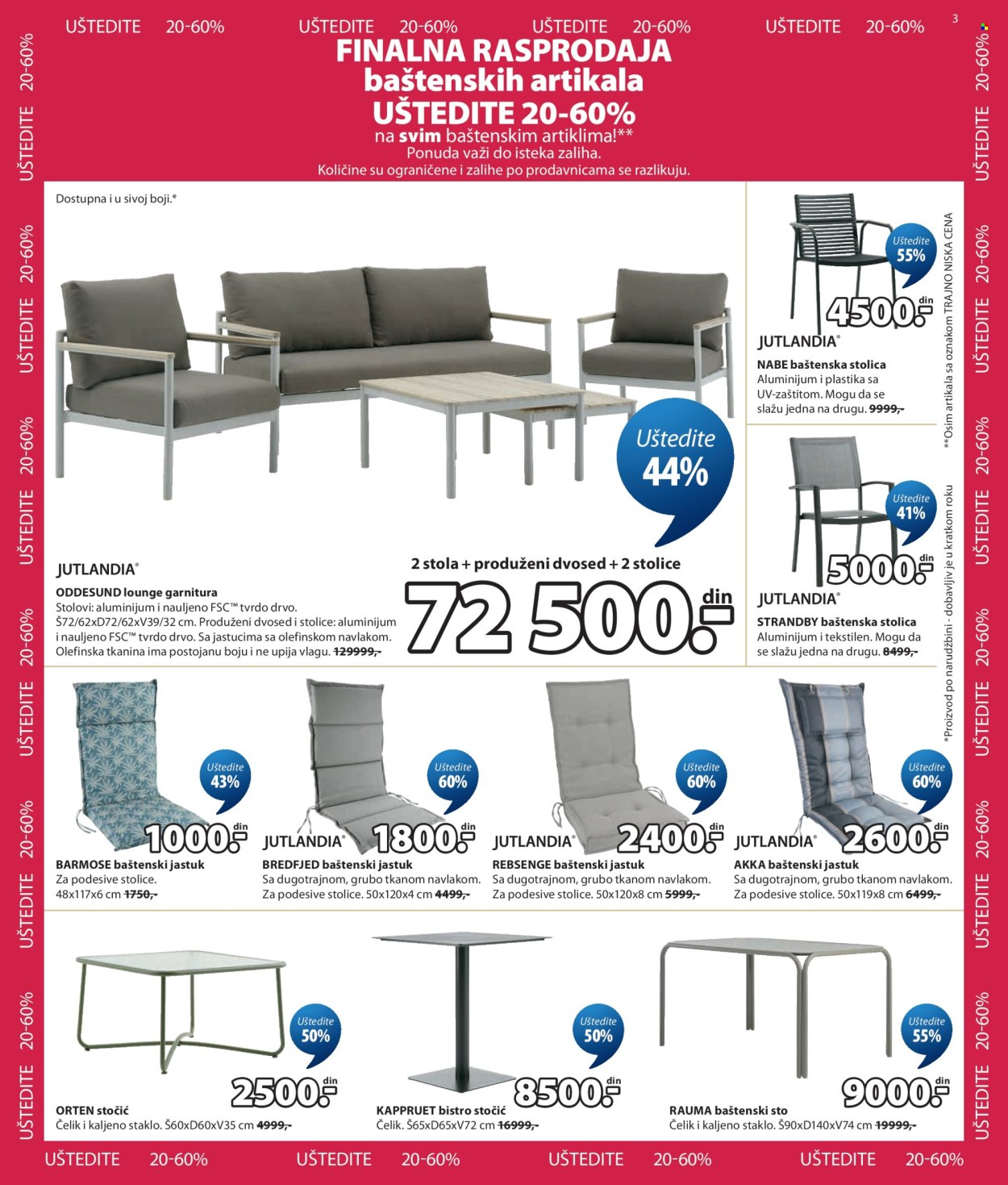 JYSK katalog  - 29.07.2026 - 01.09.2026. Stranica 3
