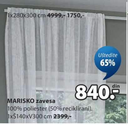 MARISKO ZAVESA