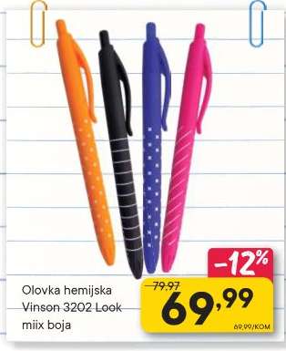 Olovka hemijska Vinson 3202 Look