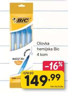 Olovka hemijska Bic 4 kom