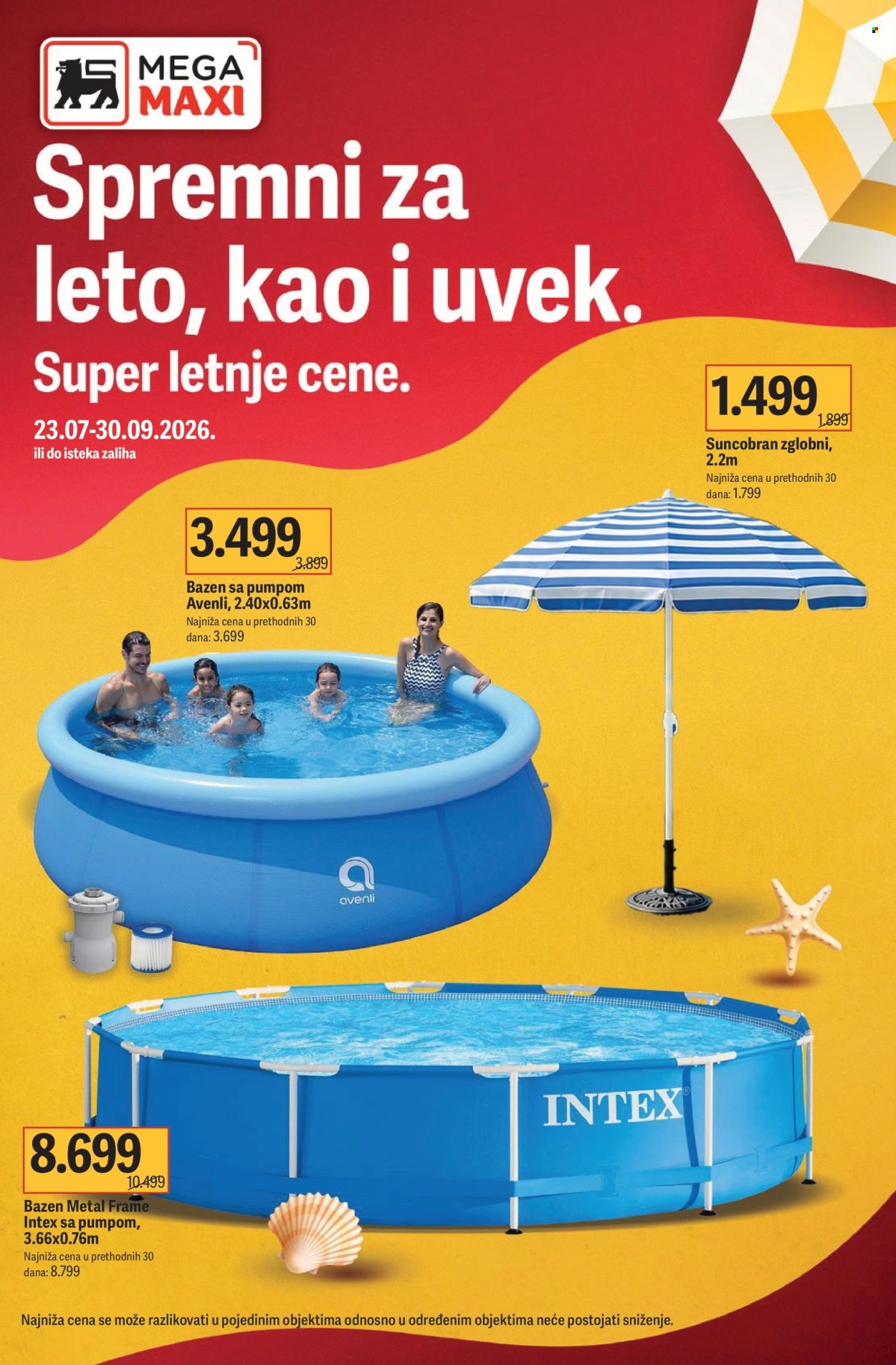 Mega Maxi katalog  - 23.07.2026 - 30.09.2026. Stranica 1