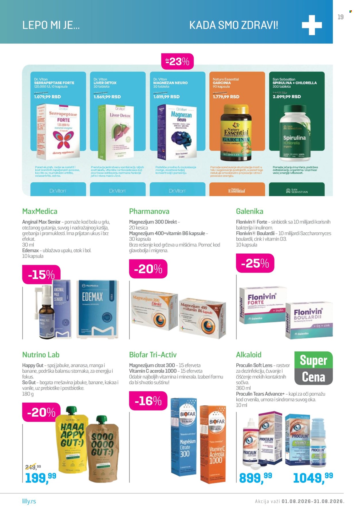 Lilly Drogerie katalog  - 01.08.2026 - 31.08.2026. Stranica 19