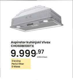 Aspirator kuhinjski Vivax CHO60BI100TX