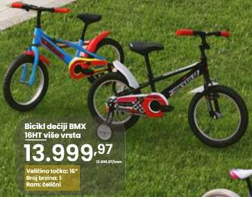 Bicikl dečiji BMX 16HT više vrsta