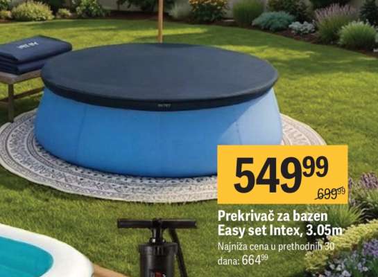 Prekrivač za bazen Easy set Intex, 3.05m