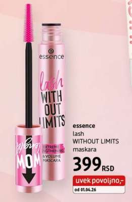 essence lash WITHOUT LIMITS maskara