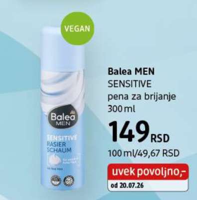 Balea MEN SENSITIVE pena za brijanje