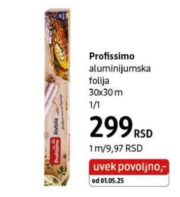 Profissimo aluminijumska folija