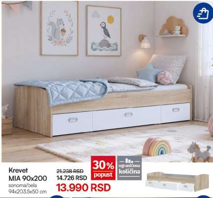 Krevet MIA 90x200