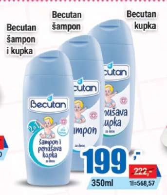 Becutan šampon i kupka