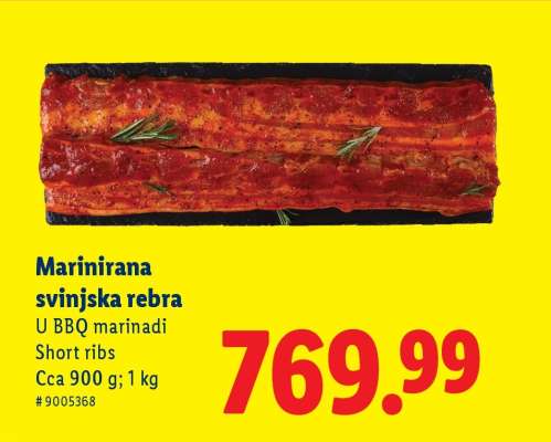 Marinirana svinjska rebra