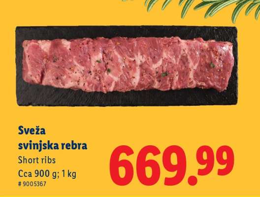 Sveža svinjska rebra