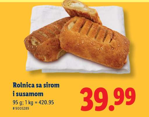 Rolnica sa sirom i susamom
