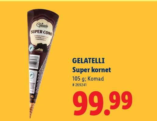GELATELLI Super kornet