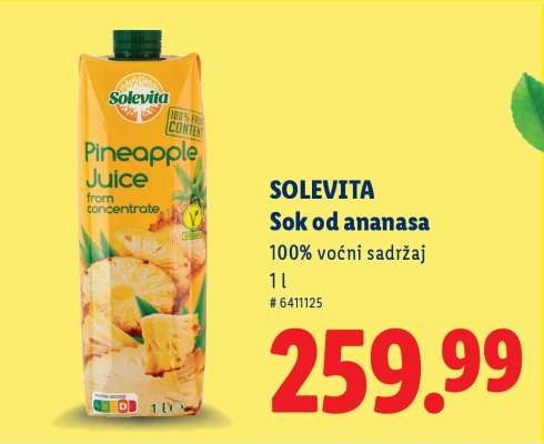 Solevita Sok od ananasa