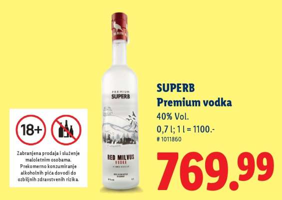 SUPERB Premium vodka