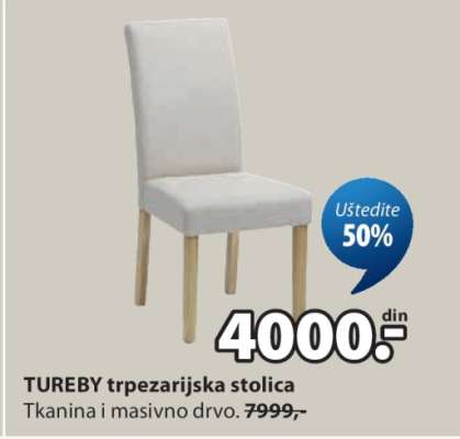 TUREBY trpezarijska stolica
