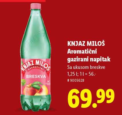 KNJAZ MILOŠ Aromatični gazirani napitak