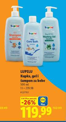 LUPILU Kupka, gel i šampon za bebe