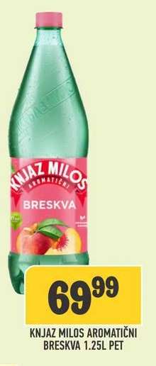 KNJAZ MILOS AROMATIČNI BRESKVA 1.25L PET