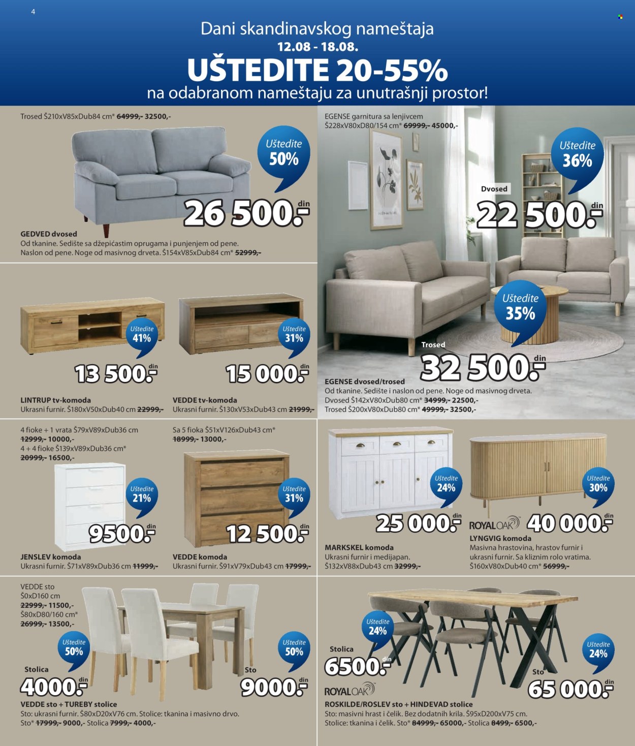 JYSK katalog  - 12.08.2026 - 01.09.2026. Stranica 4