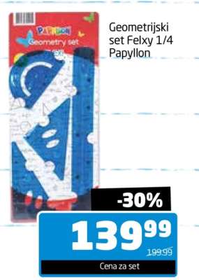 Geometrijski set Felxy 1/4 Papyllon