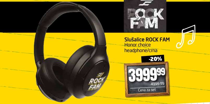 Sluchátka ROCK FAM