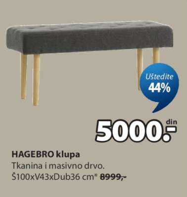 HAGEBRO klupa