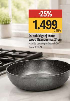 Duboki tiganj stone wood Gran Cucina, 24cm